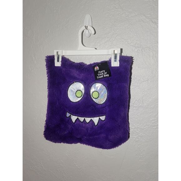 Old East Main Co Silly Face Dinosaur Furry Novelty Treat Book Toy Craft Bag Tote - Picture 1 of 2